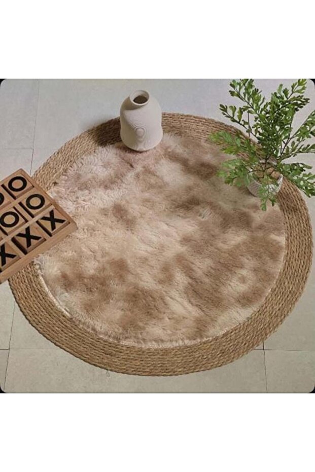 مفرش خوص بوهيمي FUR Bohemian Jute Rug FUR