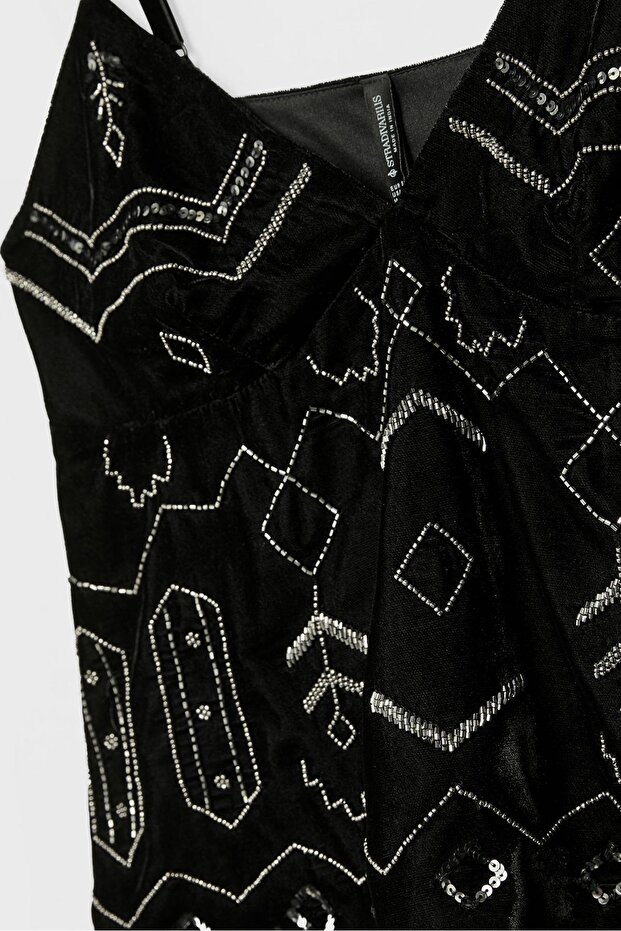 Parlak kadife top - 5