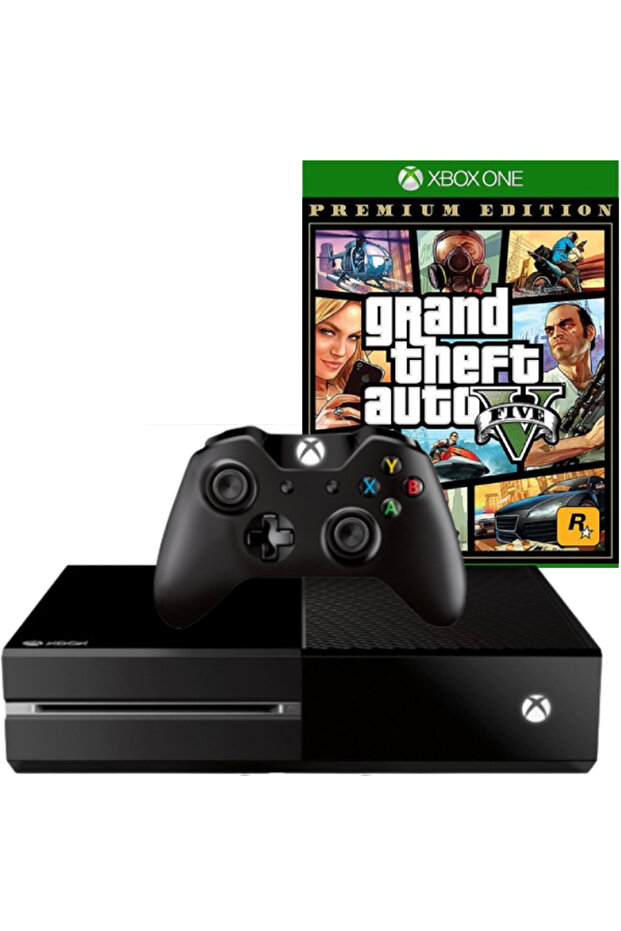 Xbox One 500GB console + Controller (refurbished) + GTA 5
