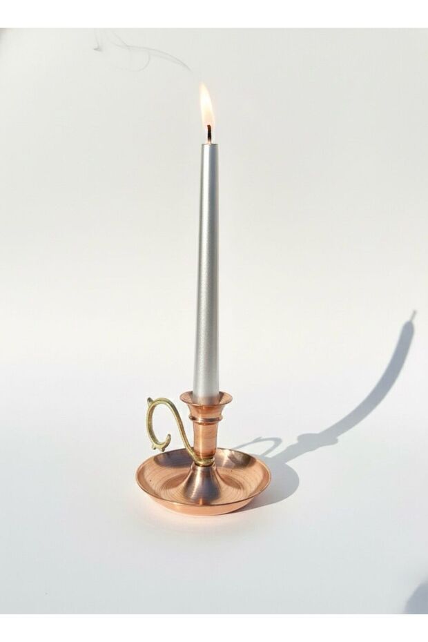 Bakır Kulplu Şamdan - 1