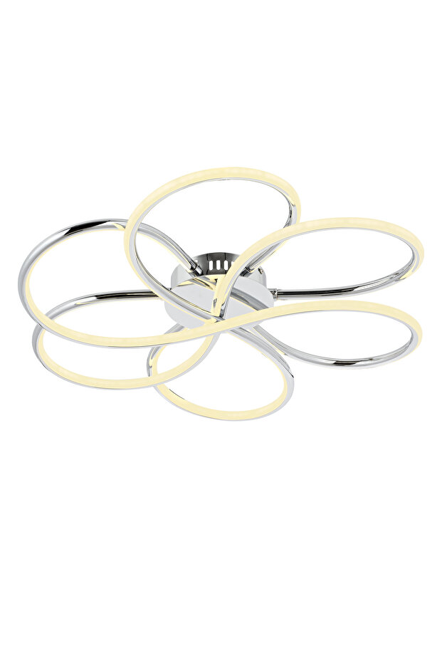 Alviya Tekli Sarkıt Plafonyer Avize Krom - 5