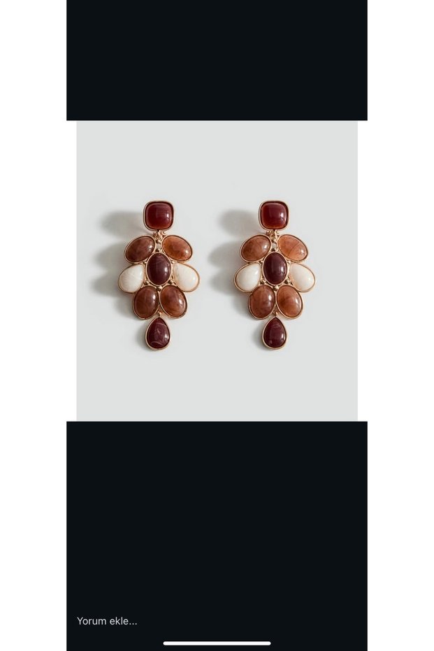 Brand Brown Stone Earrings
