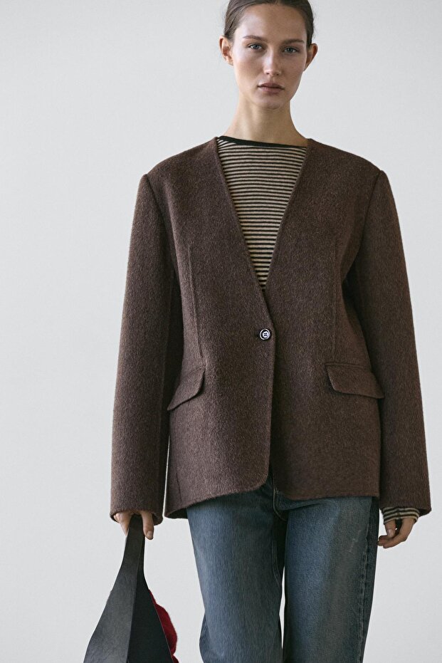 Yün karışımlı blazer - 2