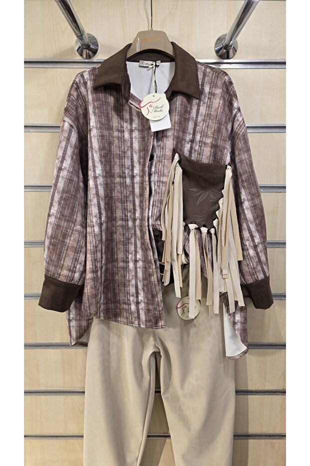 Lumberjack Shirt with Tassel Pocket Detail