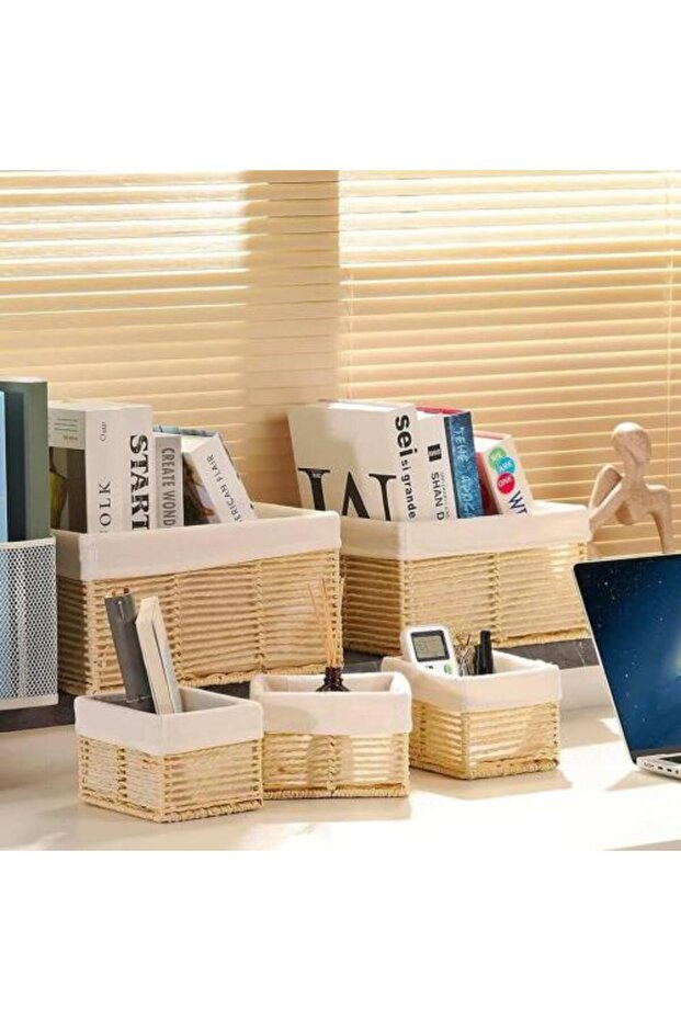 سلال تخزين و تنظيم Storage and Organizing Baskets - 5 Piece Set