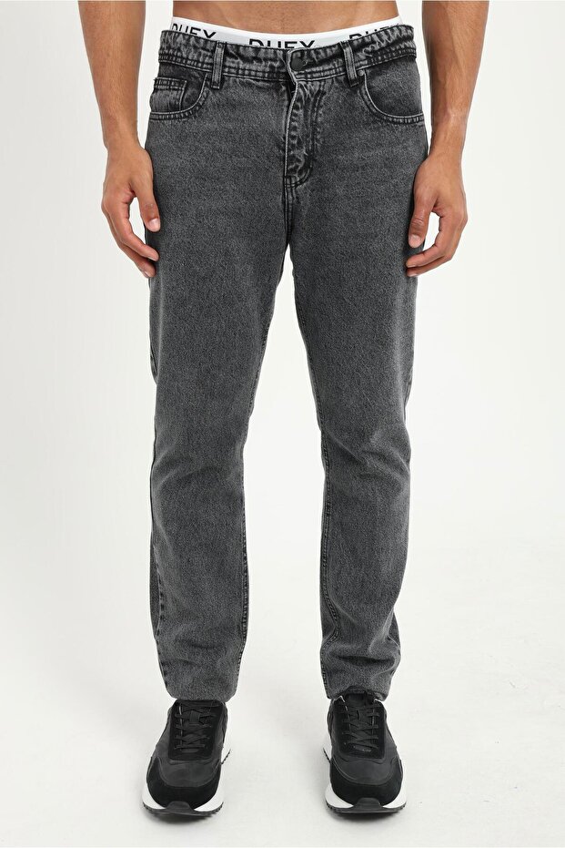 Black Regular Fit Men's Denim Pants