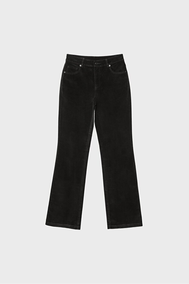 Bootcut kadife pantolon - 2