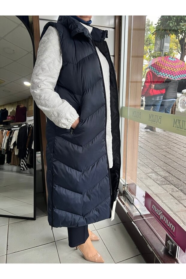 Kapitone Dolgu Yelek - 2