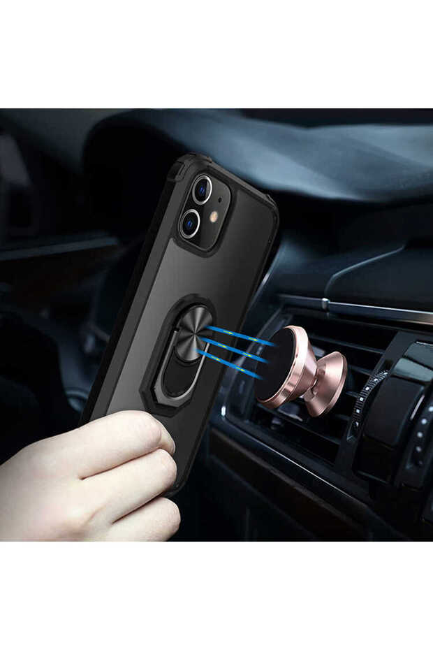 iPhone 12 Mini Compatible Asma Break Case-Black - 6