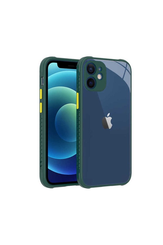 حافظة JoieCreatif Kaff متوافقة مع هاتف iPhone 12 Mini - أخضر داكن