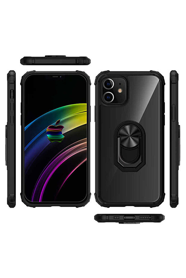 iPhone 12 Mini Compatible Asma Break Case-Black - 3