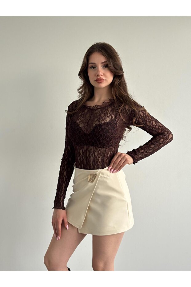 Muadil Premium Şort Etek - 5