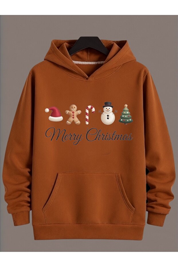 Unisex Long Sleeve Transfer Merry Christmas Christmas Printed Plus Size Crew Neck Sweatshirt