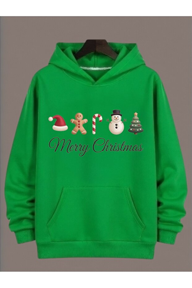 Unisex Long Sleeve Transfer Merry Christmas Christmas Printed Plus Size Crew Neck Sweatshirt