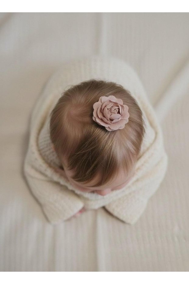 Pink Hairless Doll Clip, Cute Pink Linen Flower Figure Detailed Hairless Doll Clip