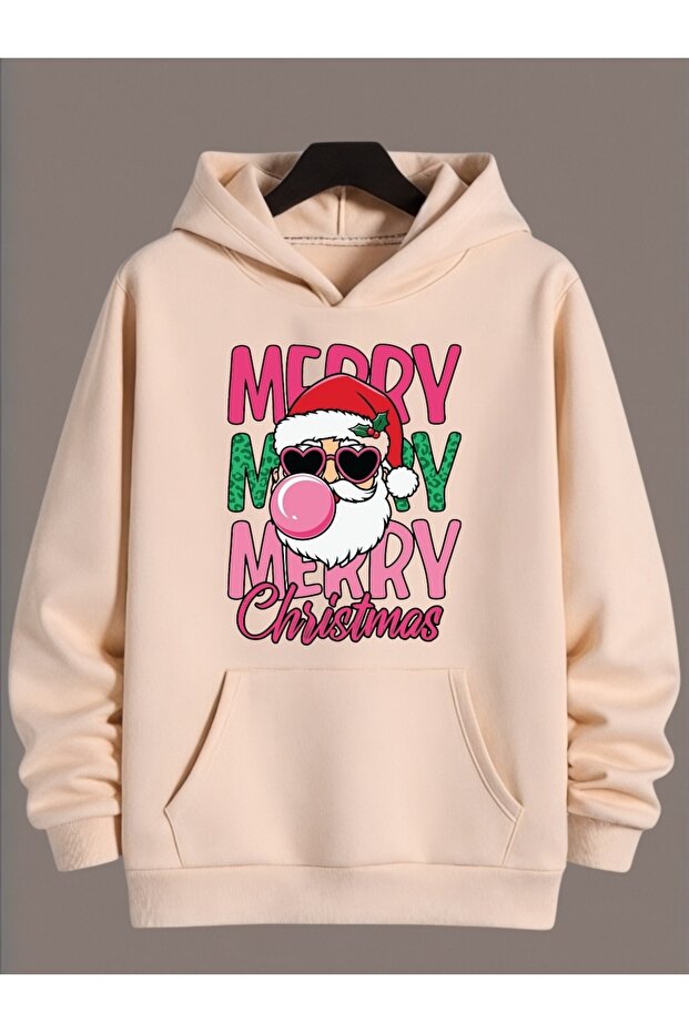 Unisex Long Sleeve Transfer Merry Christmas Christmas Printed Plus Size Crew Neck Sweatshirt