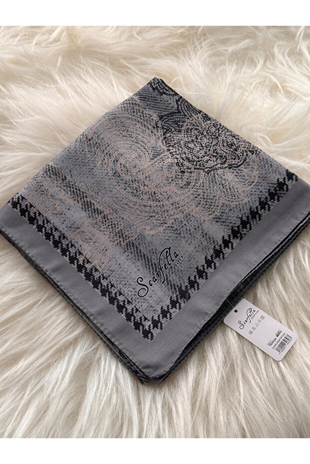 desenli soft eşarp - 4