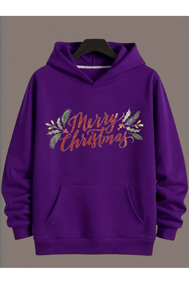 Unisex Long Sleeve Transfer Merry Christmas Christmas Printed Plus Size Crew Neck Sweatshirt