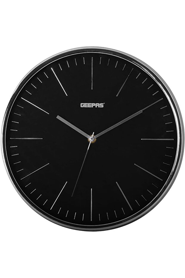 Silent Non-Ticking Round Wall Clock, Black/White
