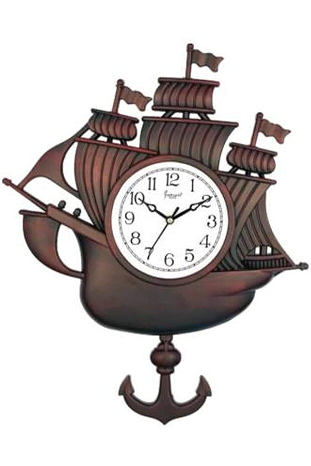 Nautical Ship Design Wall Clock - Titanic-Inspired Plastic Wall Clock for Bedroom and Office