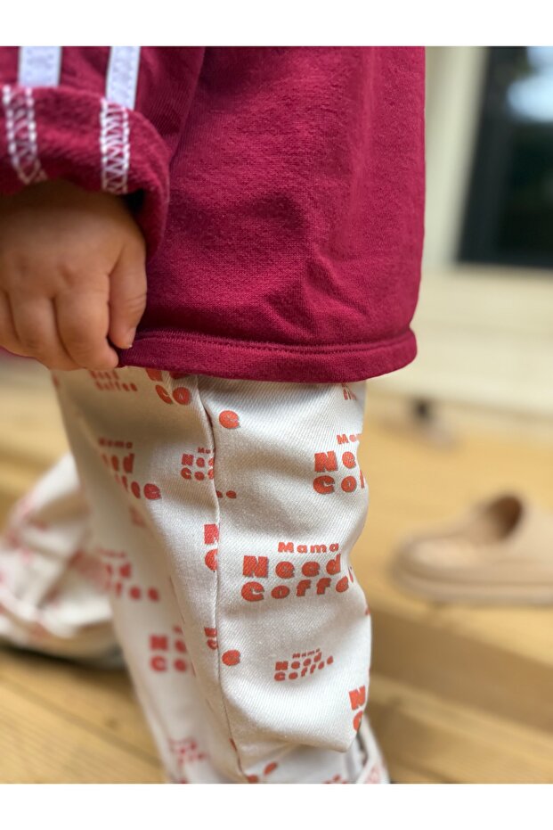 Mama Needs Coffee Flow Pantolon - 5