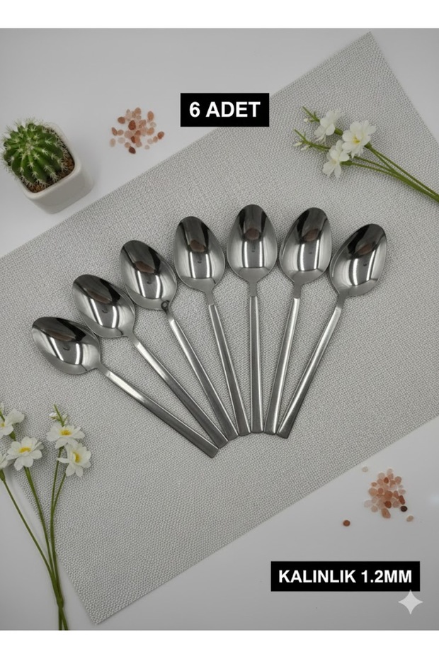 SADE TATLI KAŞIĞI 6 ADET - 1