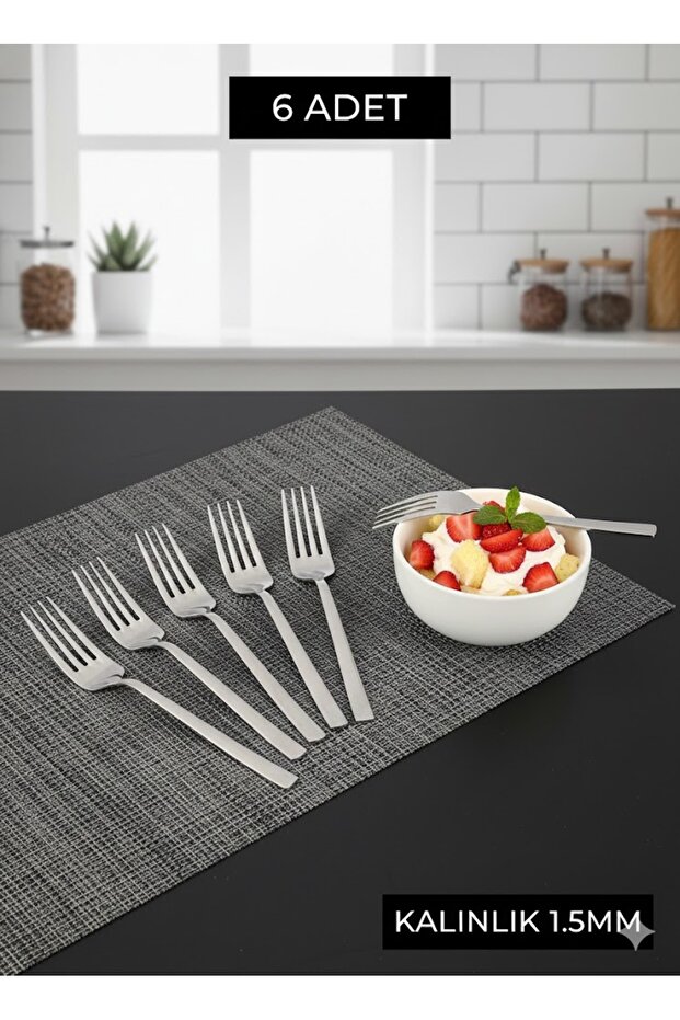 SADE TATLI ÇATALI 6 ADET - 2