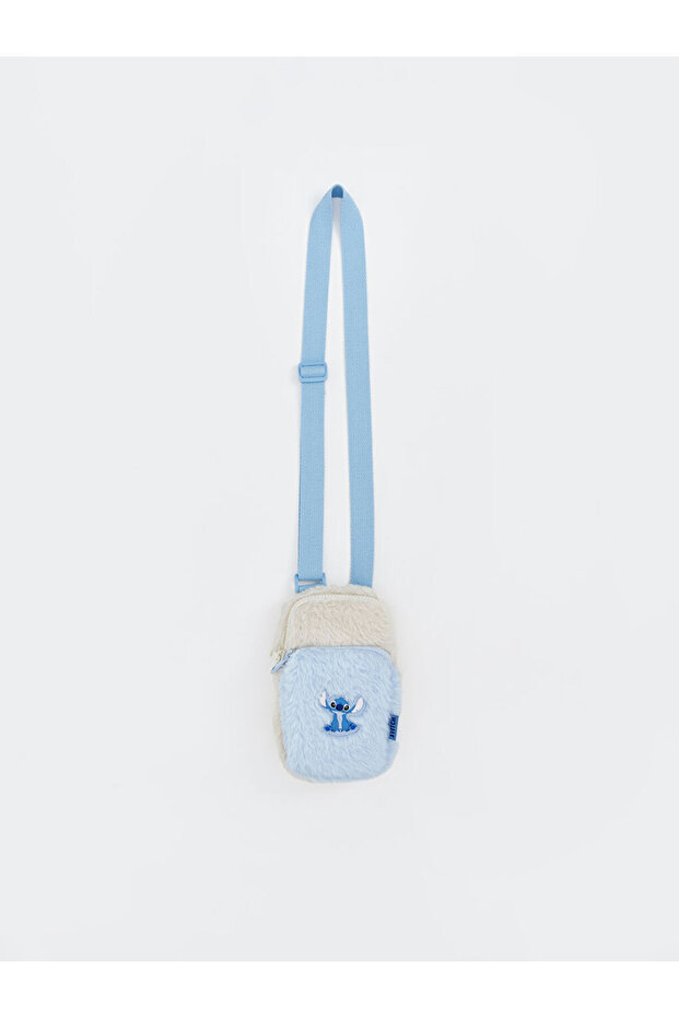 Blue Stitch Printed Plush Girl's Shoulder Bag