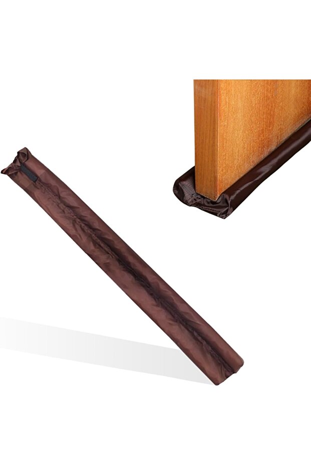 Foam Door Draft Stopper - Twin Guard Under Door Seal Protector, Brown, 33.8 x 4.3 in