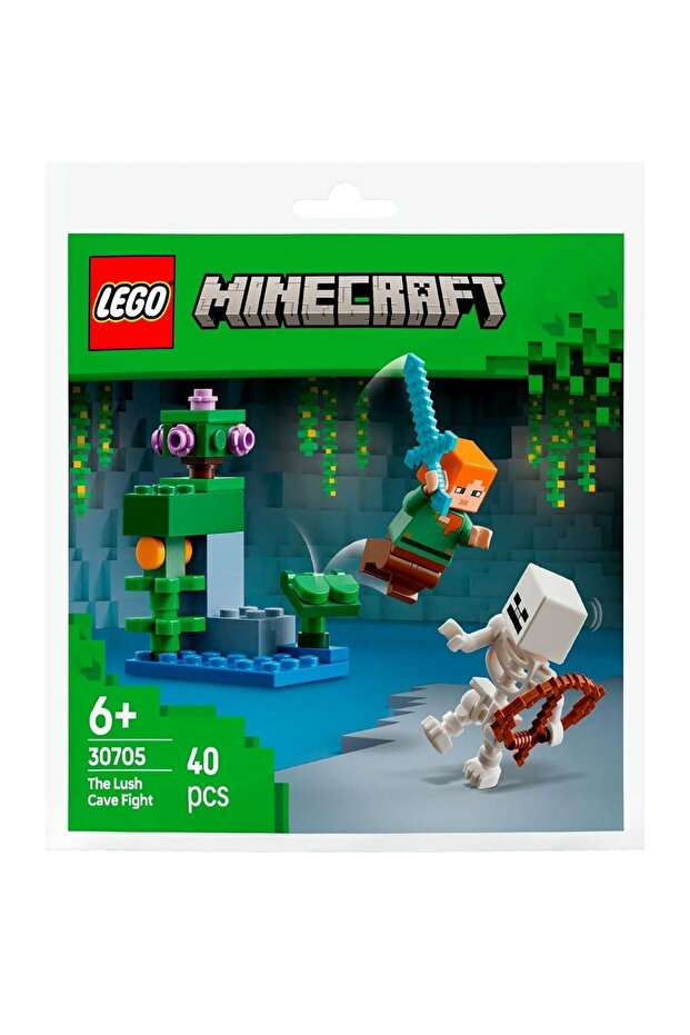 40 Pcs Minecraft 30705 The Lush Cave Fight
