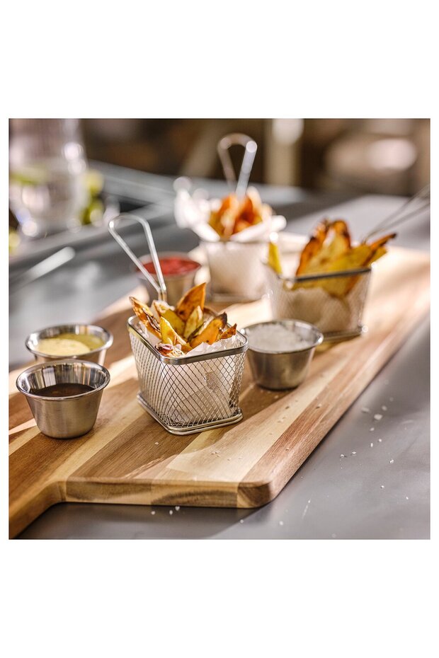 سلة تقديم من الفولاذ المقاوم للصدأ - 3