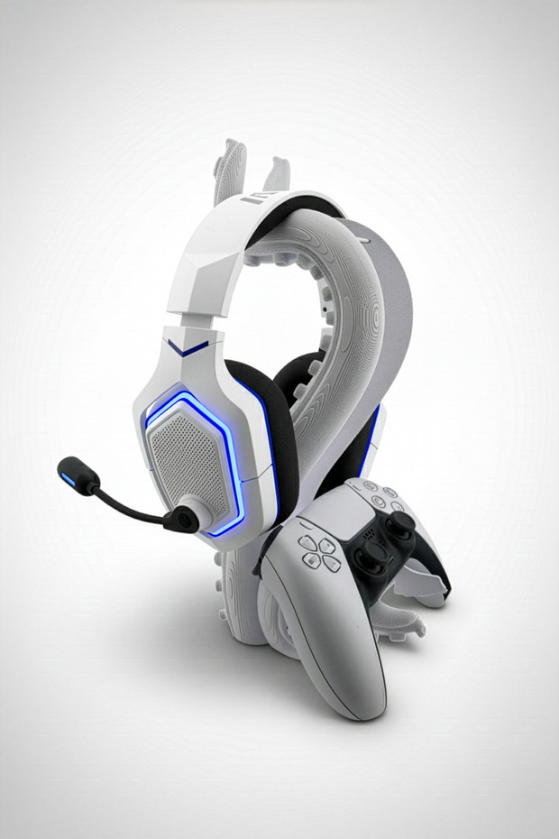 PS5 Controller & Headset Stand – Tentacle Stand 3D - 1