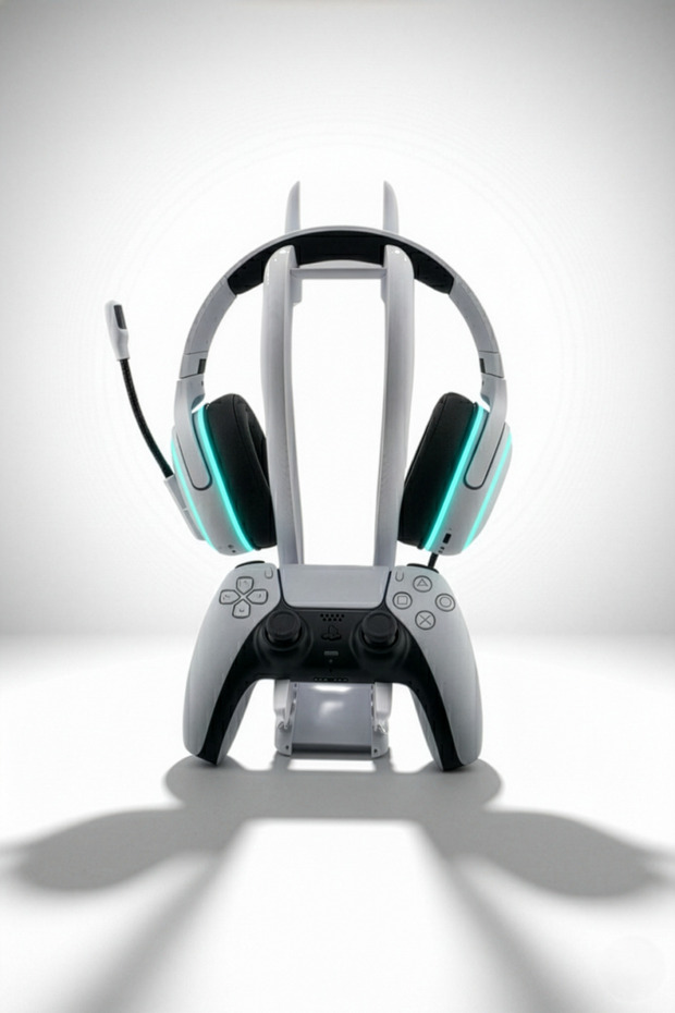 PS5 Controller & Headset Stand – Tentacle Stand 3D - 2