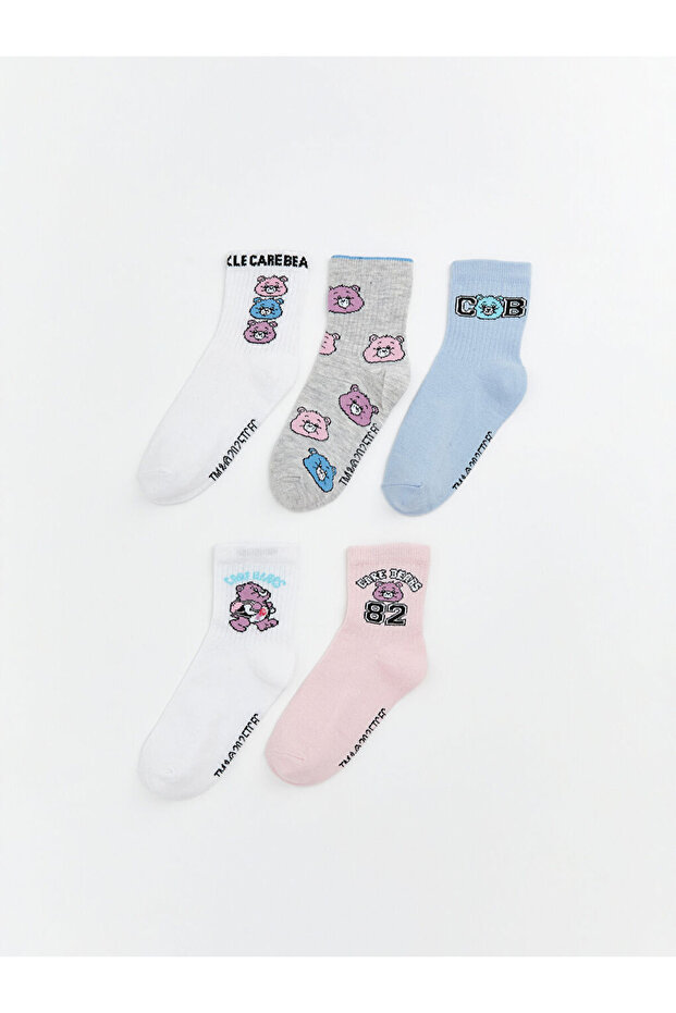 Timeless Clothing & Timeless Choices Care Bears Girls' Socks 5-Piece Set