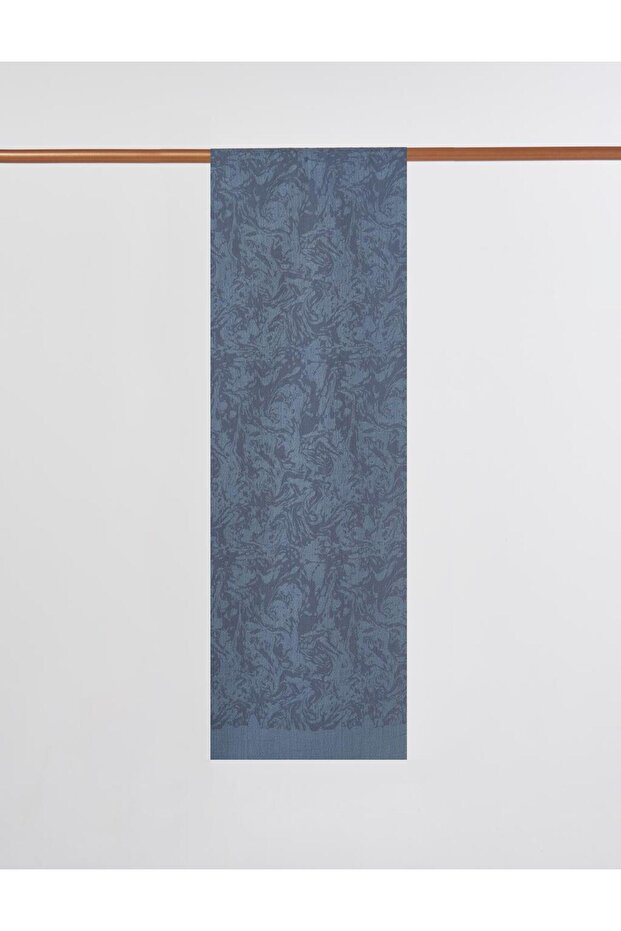 Brush Pattern Floş Shawl Gray - 1