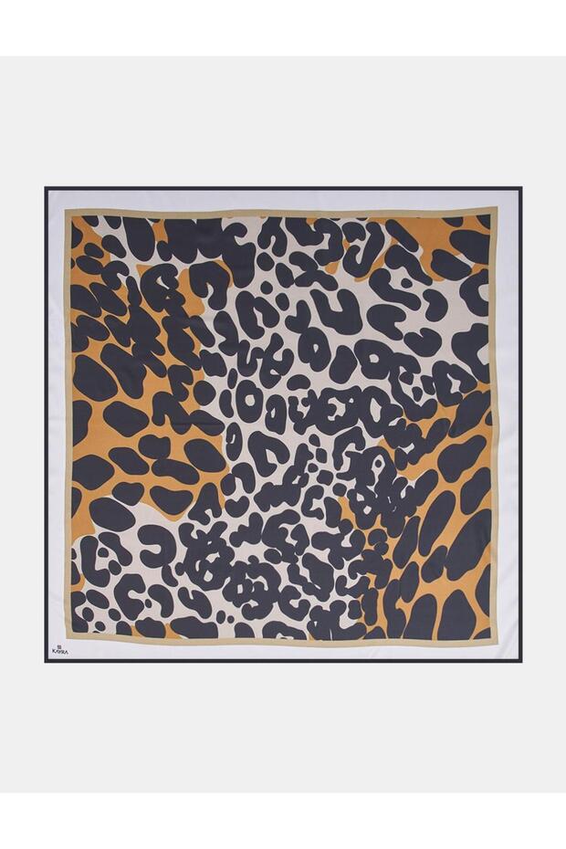 Leopard Pattern Scarf Cinnamon - 1