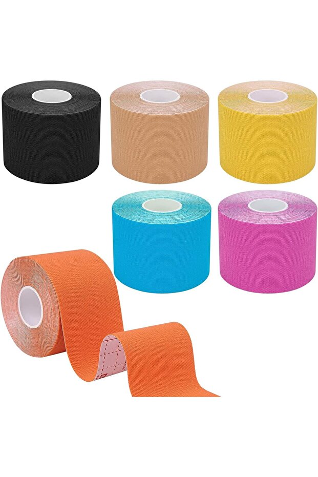 Kinesiology Tape, Breathable Cotton 2" Uncut Roll (Multicolor)