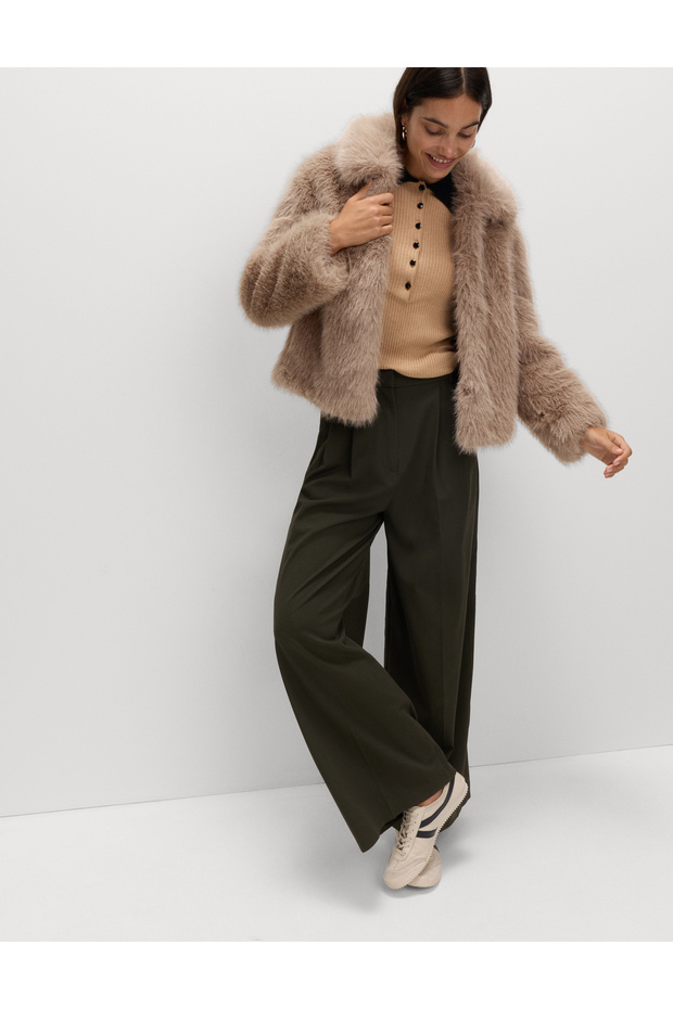 Kısa Kürklü Ceket - 4