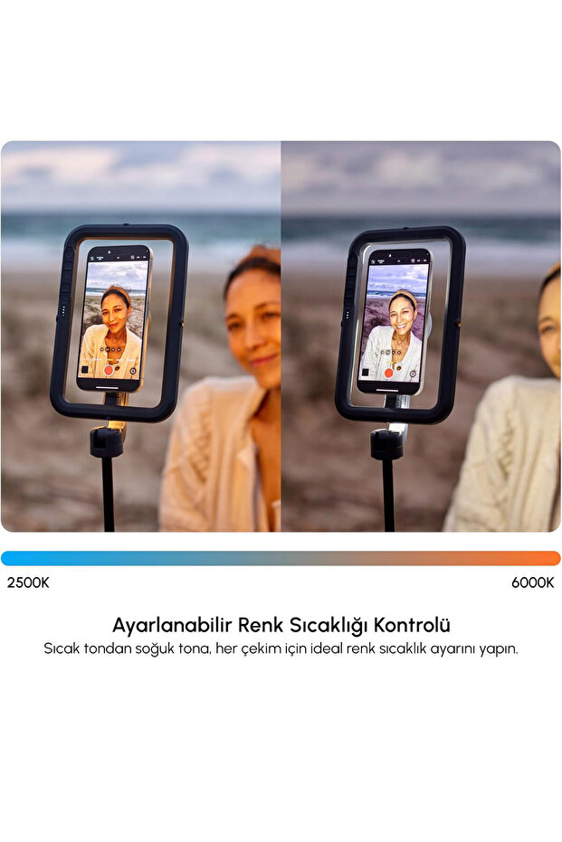 SnapStudio Light Manyetik LED Ring Işık, Stone - 7