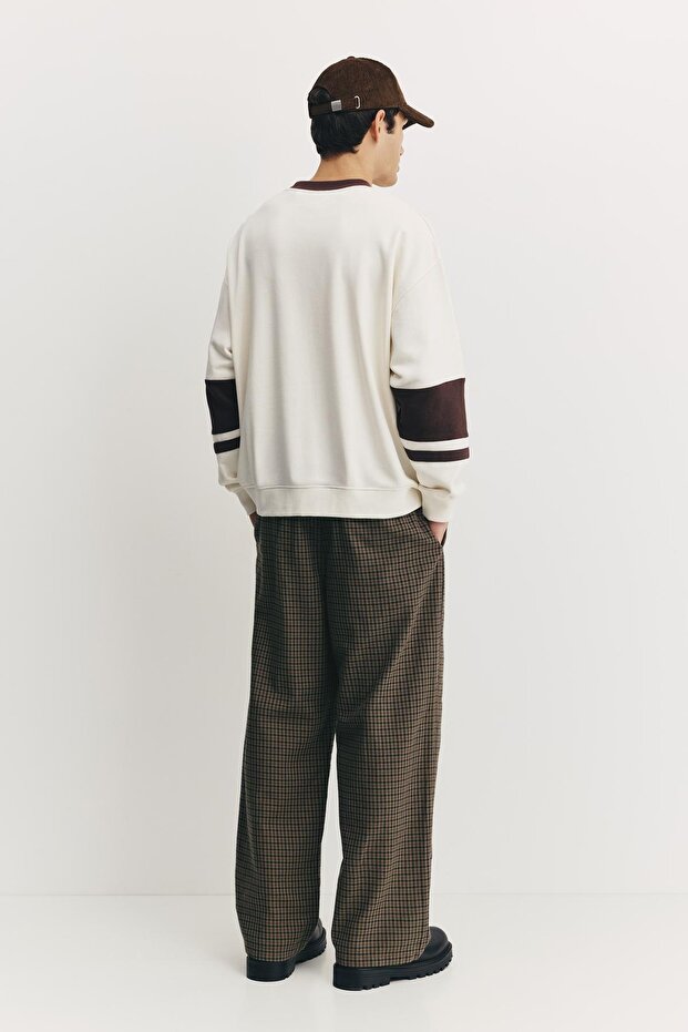 Kareli jogger pantolon - 5