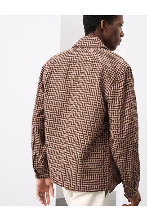 Pamuklu Gömlek Ceket - 5