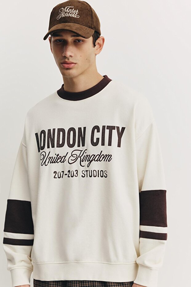 London City grafik sweatshirt - 6