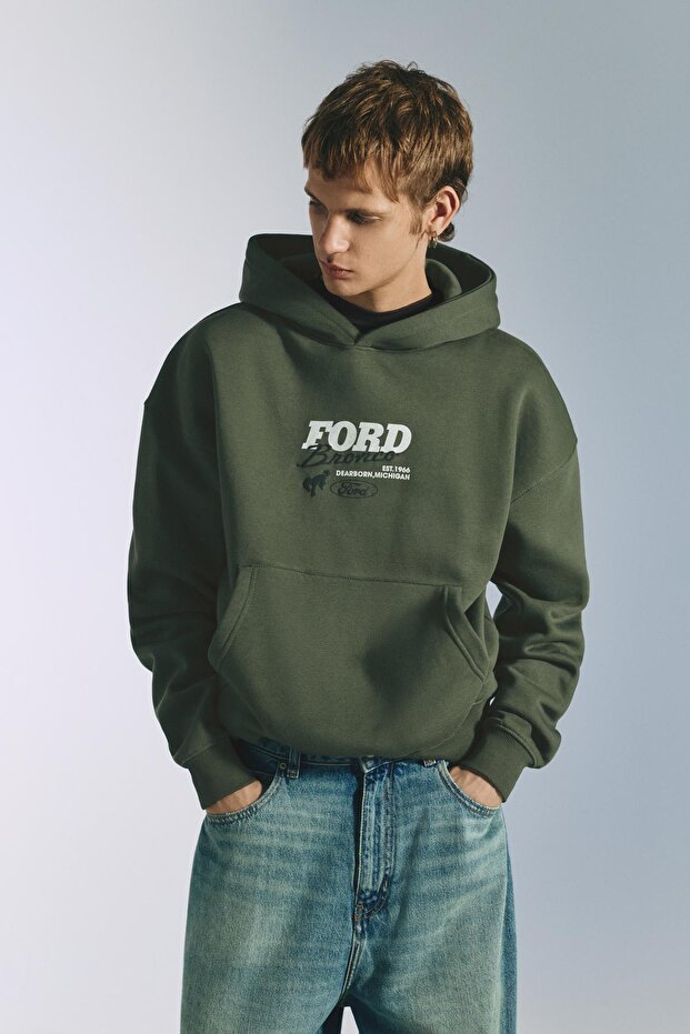 Ford Bronco kapüşonlu sweatshirt - 1