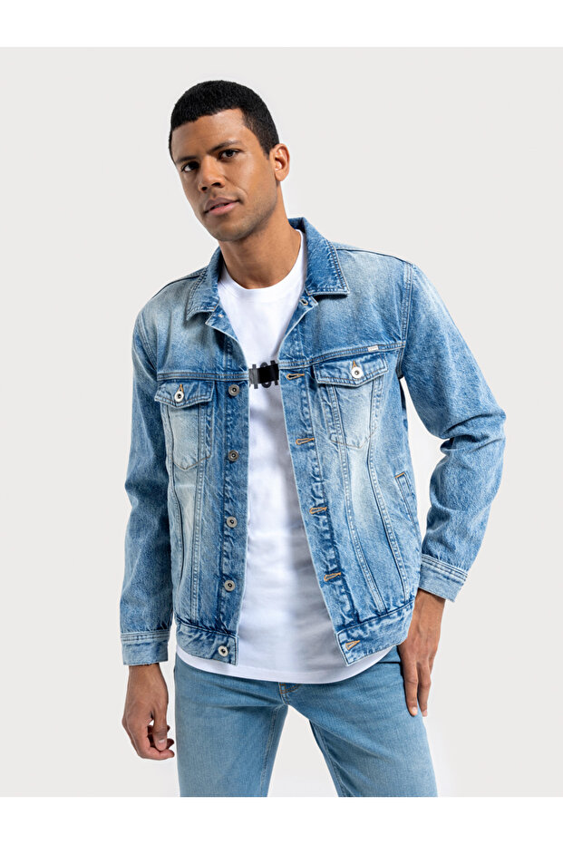 Erkek Denim Ceket - 1