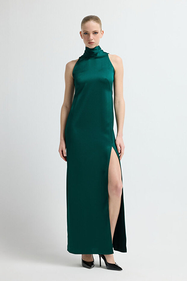 Halter Yaka Elbıse - 1