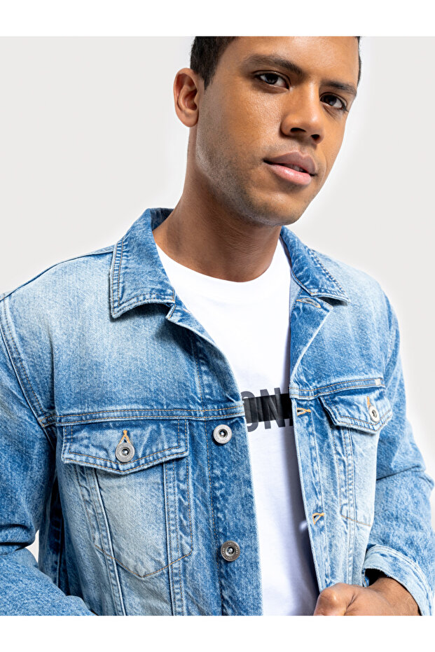 Erkek Denim Ceket - 4