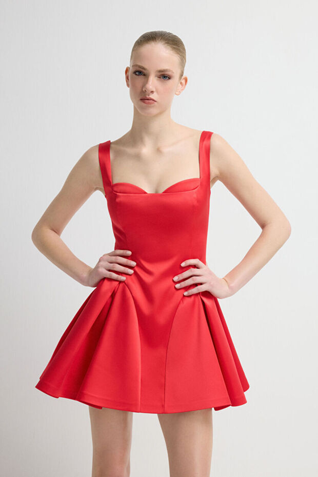 Askılı Mini Elbise - 2