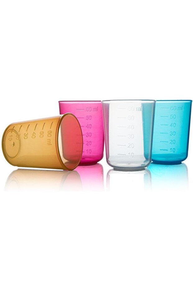My First Sippy Cup 60ml Mini Cup for Babies 4+ Months BPA-Free Set of 4 (Multicolor)