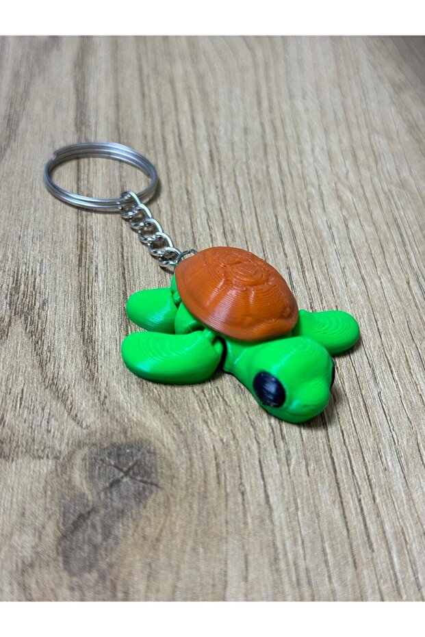 سلسلة مفاتيح على شكل سلحفاة ثلاثية الأبعاد - 2