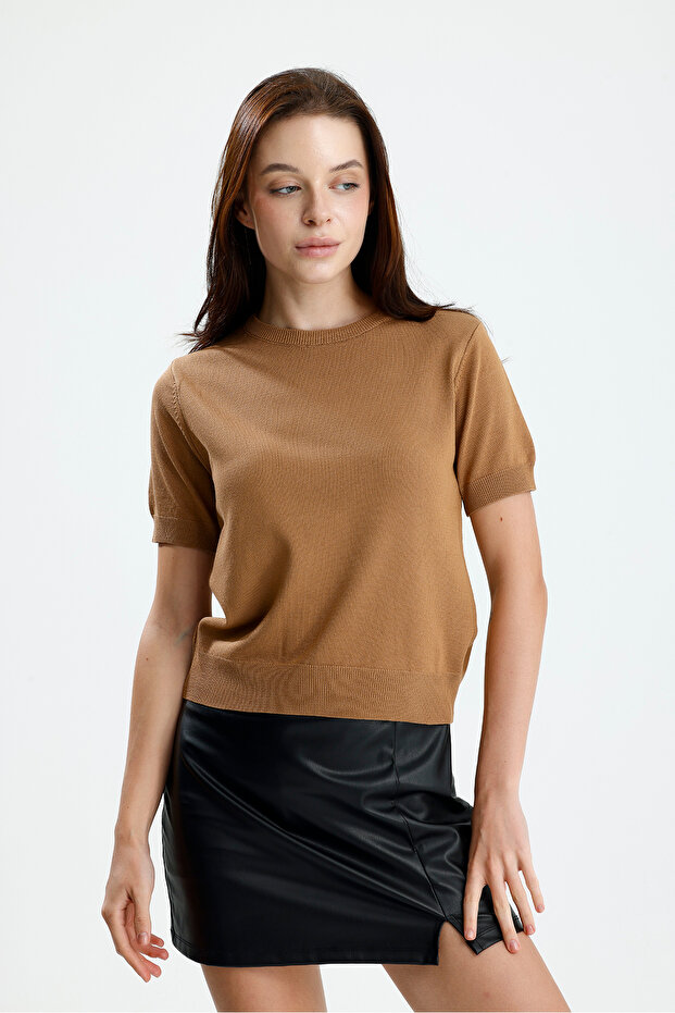 Kısa Kol Kadın Triko - 6